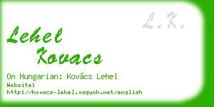 lehel kovacs business card